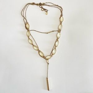 Lucky Brand Stone Y Necklace